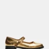 Delancy de cuero dorado Delancy de cuero dorado