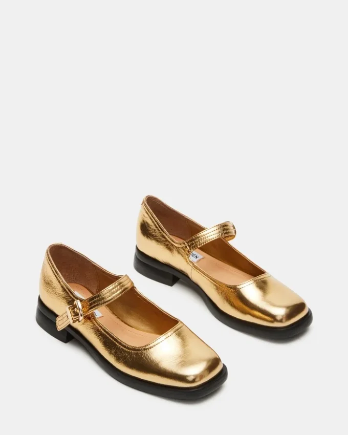 Delancy de cuero dorado Delancy de cuero dorado