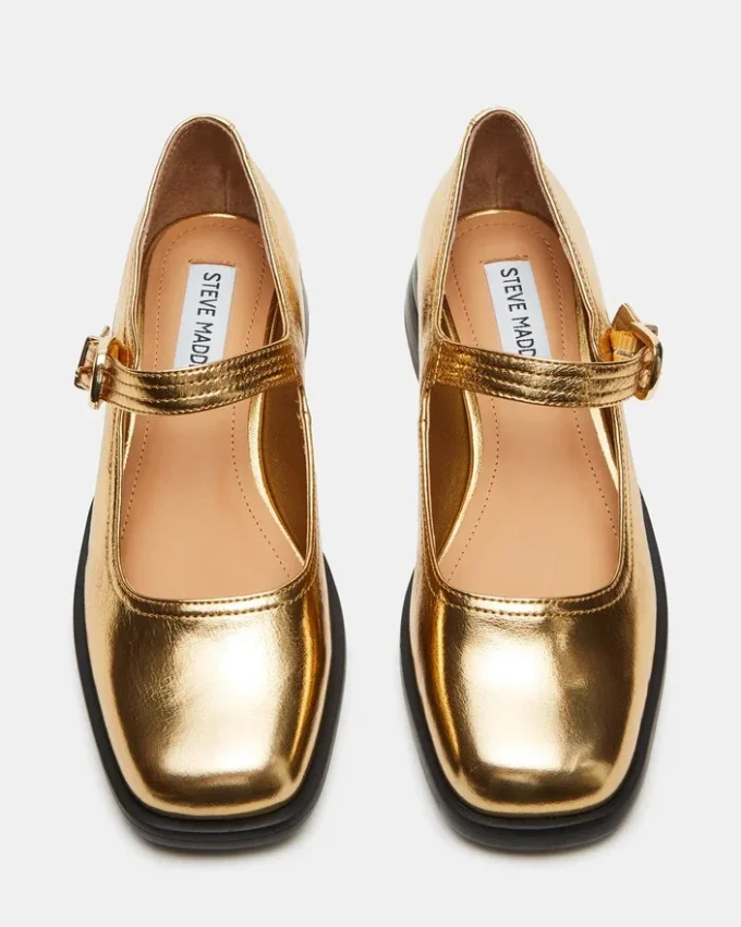 Delancy de cuero dorado Delancy de cuero dorado