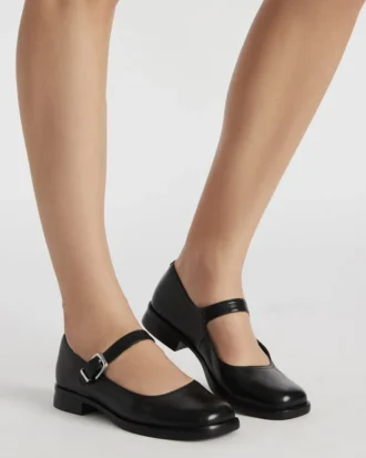 Delancy de cuero negro