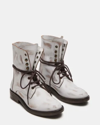 Devie de cuero blanco