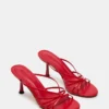 Edna de cuero rojo