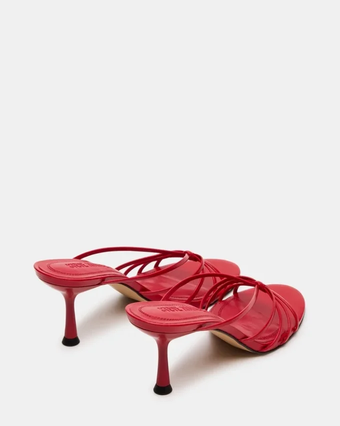 Edna de cuero rojo