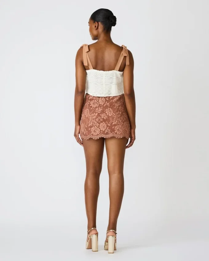 Falda Cindi Mocha Heather Falda Cindi Mocha Heather