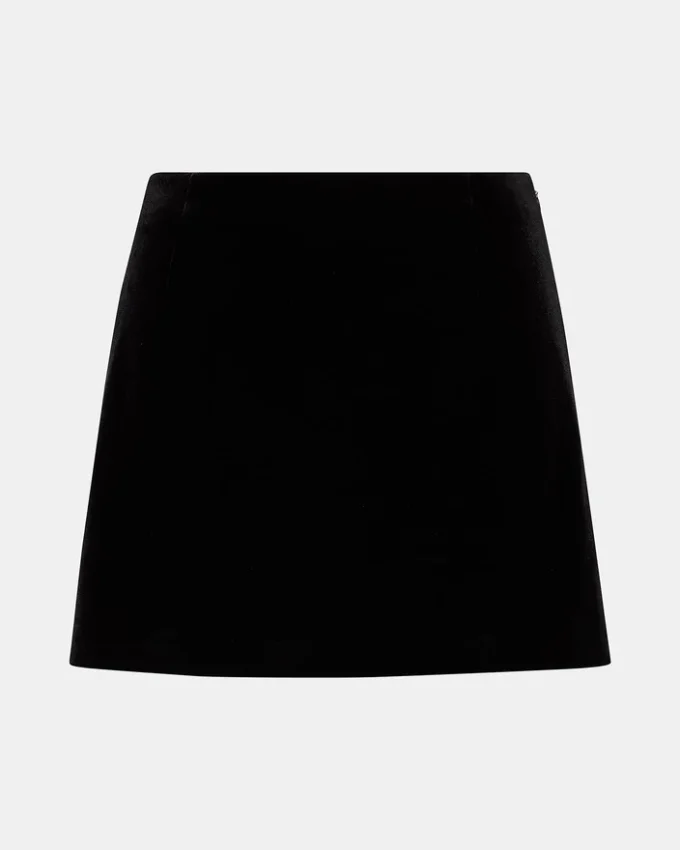 Falda-pantalón de terciopelo Cindi, color negro Falda-pantalón de terciopelo Cindi, color negro