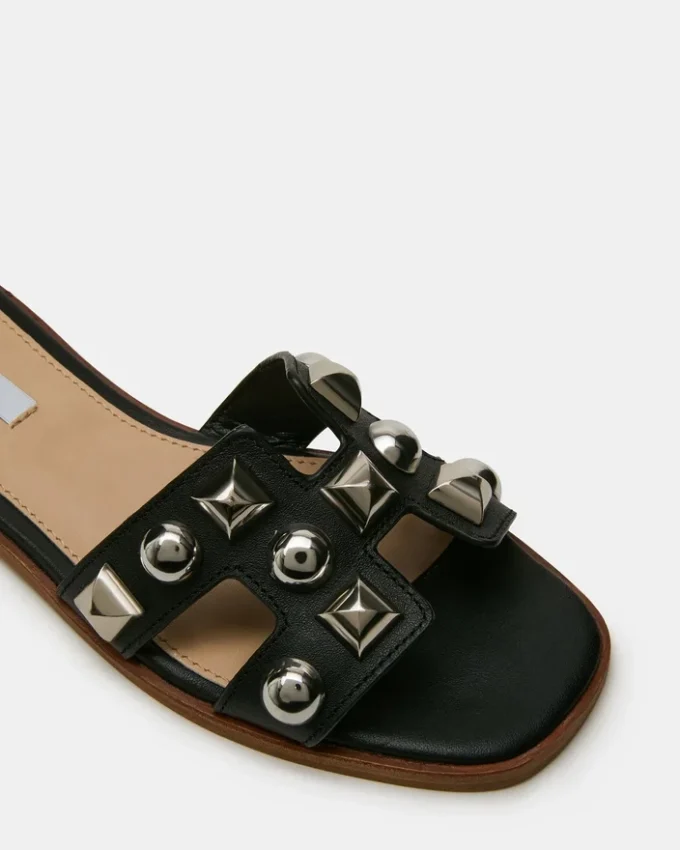 Hadyn Studs de cuero negro Hadyn Studs de cuero negro