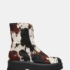 Jones Marrón Estampado de Vaca