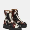 Jones Marrón Estampado de Vaca