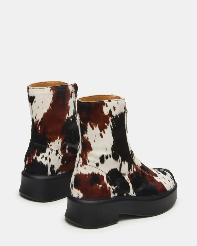 Jones Marrón Estampado de Vaca