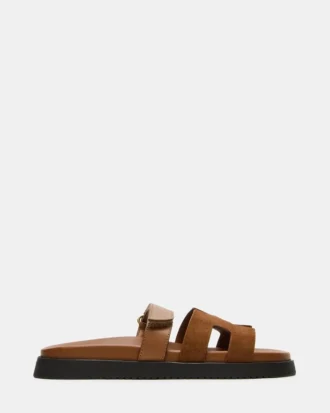 Mayven de gamuza color camel