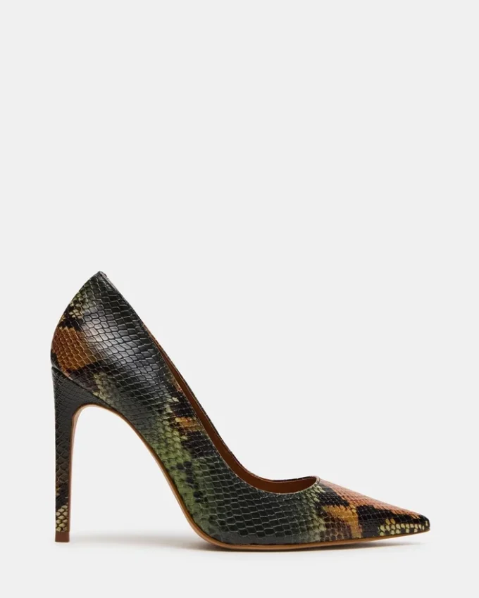 Negro y verde serpiente
