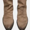 Nexie de gamuza color topo