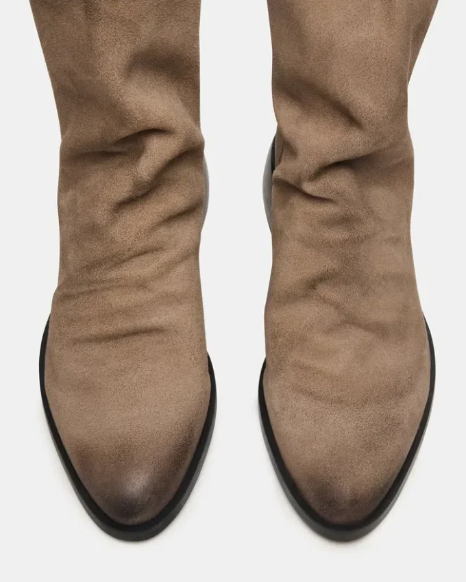 Nexie de gamuza color topo