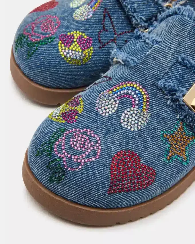 Niños Moneyy Denim Multi Rhinestones Niños Moneyy Denim Multi Rhinestones