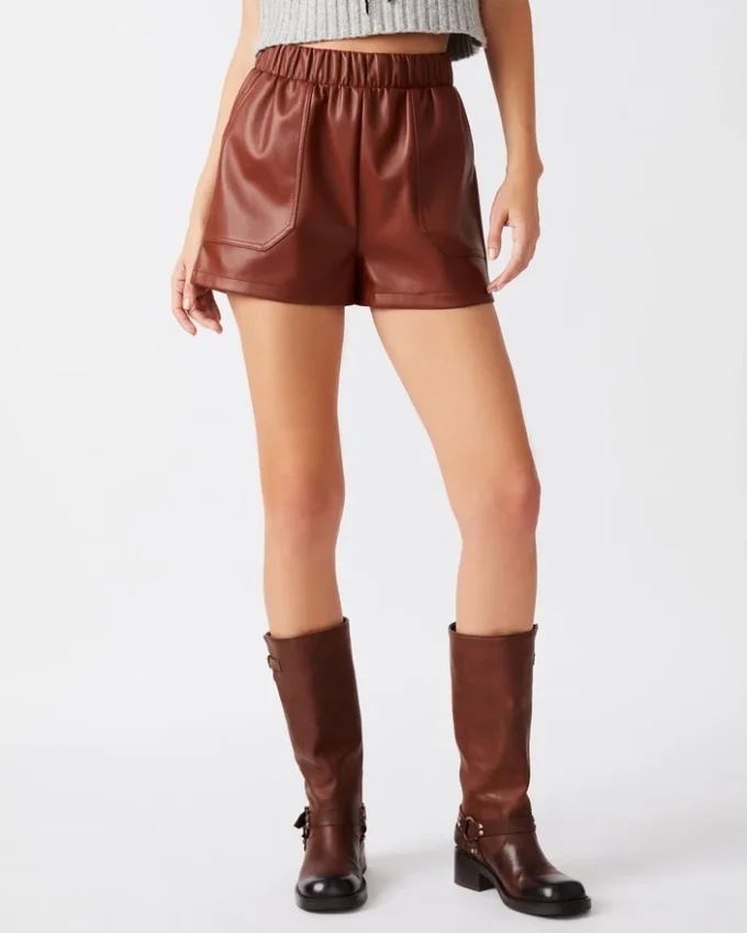 Pantalón corto Faux the Record Cognac