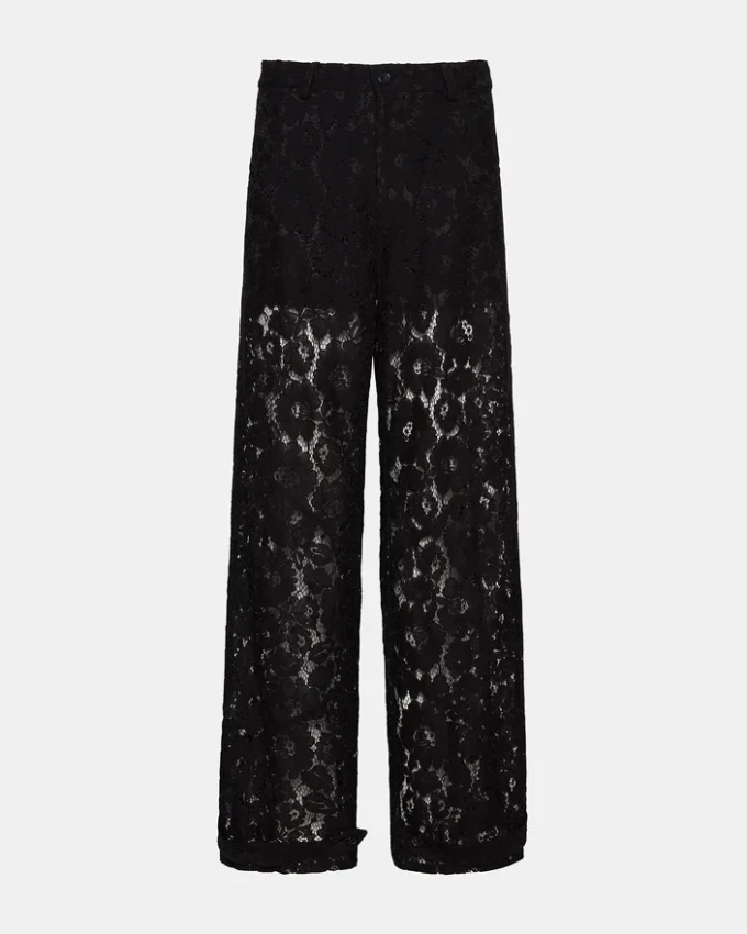 Pantalón de encaje Tre negro Pantalón de encaje Tre negro