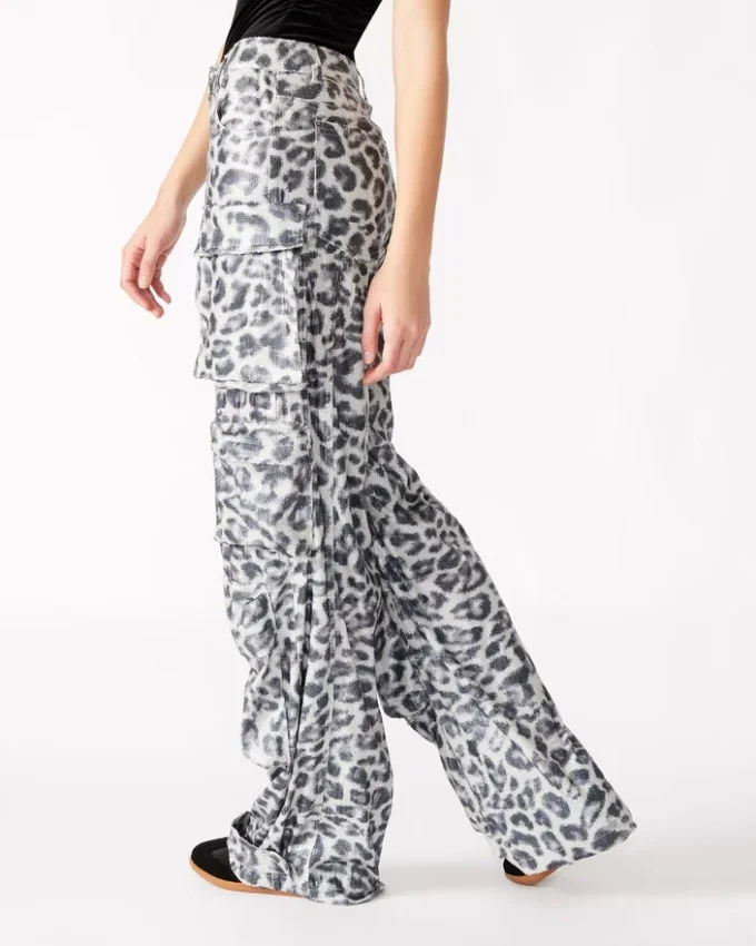 Pantalón Duo Sequin Leopard