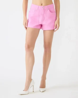 Pantalones cortos de lona Sienne en rosa Taffy
