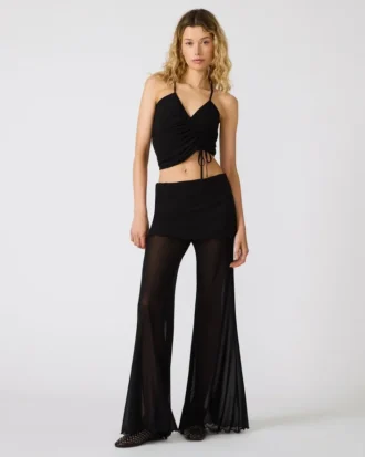 Pantalones de punto Veada Negro