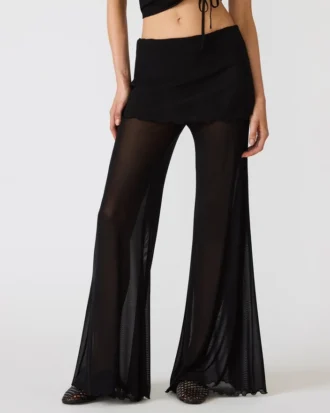 Pantalones de punto Veada Negro