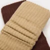 Paquete de 2 pares de calcetines holgados acanalados, color beige multicolor Paquete de 2 pares de calcetines holgados acanalados, color beige multicolor