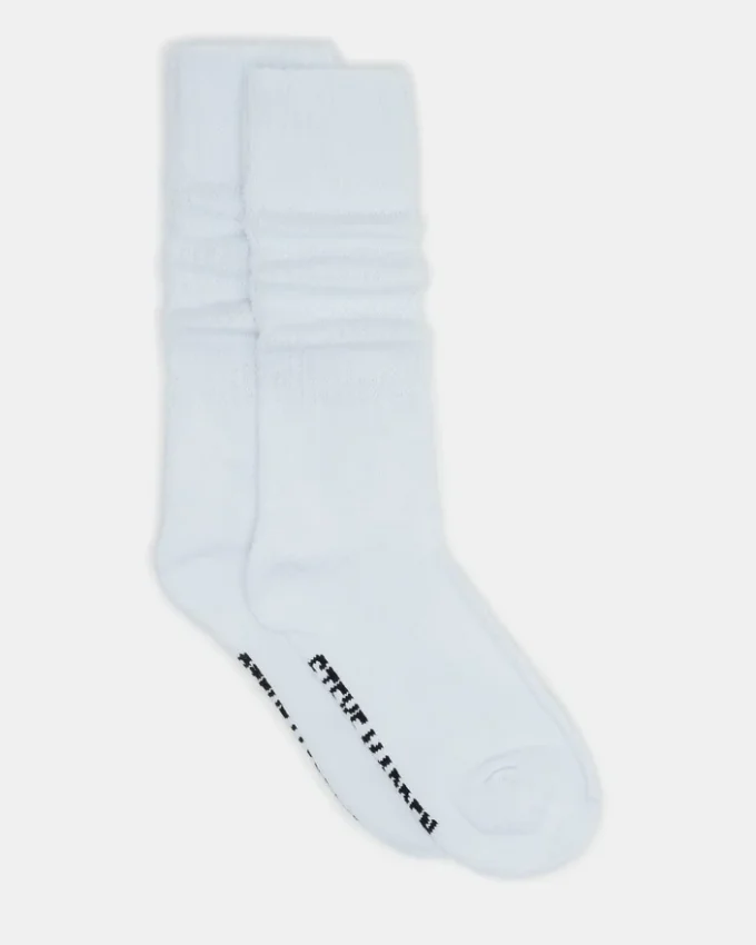 Paquete de 2 pares de calcetines holgados blancos