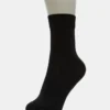 Paquete de 2 pares de calcetines tobilleros de rejilla con lazo, color negro Paquete de 2 pares de calcetines tobilleros de rejilla con lazo, color negro