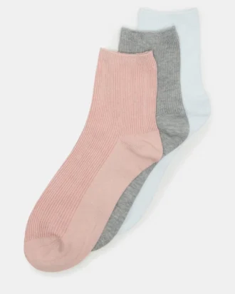 Paquete de 3 pares de calcetines tobilleros