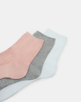 Paquete de 3 pares de calcetines tobilleros