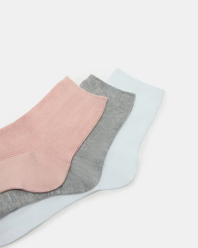 Paquete de 3 pares de calcetines tobilleros