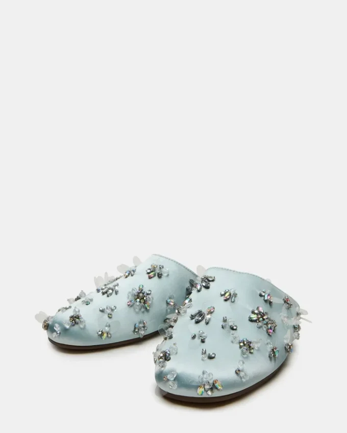 Pearson azul satinado con pedrería