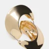 Pendientes de media luna dorados