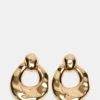 Pendientes «Door Knocker» dorados