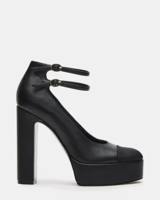 Peyton de cuero negro Peyton de cuero negro