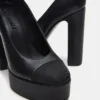 Peyton de cuero negro Peyton de cuero negro
