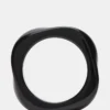 Pulsera retro curvada negra