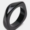 Pulsera retro curvada negra