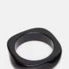 Pulsera retro curvada negra