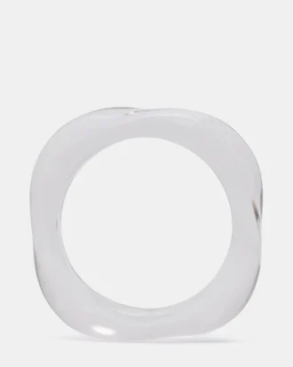 Pulsera retro curvada transparente