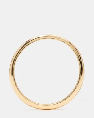 Pulsera tipo brazalete delgada dorada