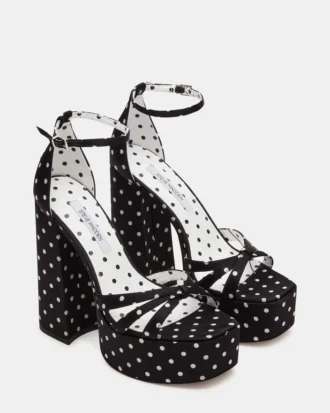 Retro blanco/negro con lunares