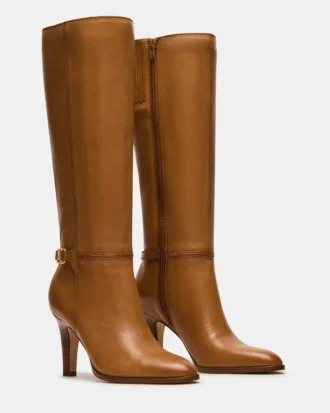 Rhett de cuero color canela