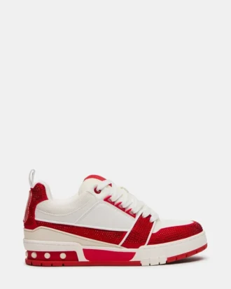 Rojo skater/Blanco con pedrería