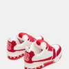 Rojo skater/Blanco con pedrería Rojo skater/Blanco con pedrería
