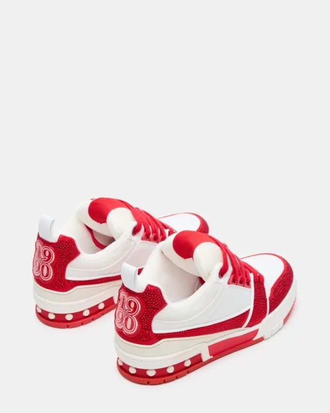 Rojo skater/Blanco con pedrería Rojo skater/Blanco con pedrería