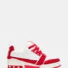 Rojo skater/Blanco con pedrería Rojo skater/Blanco con pedrería