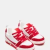 Rojo skater/Blanco con pedrería Rojo skater/Blanco con pedrería