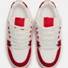Rojo skater/Blanco con pedrería Rojo skater/Blanco con pedrería