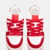 Rojo skater/Blanco con pedrería Rojo skater/Blanco con pedrería