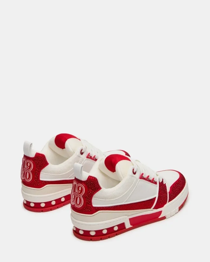 Rojo skater/Blanco con pedrería Rojo skater/Blanco con pedrería